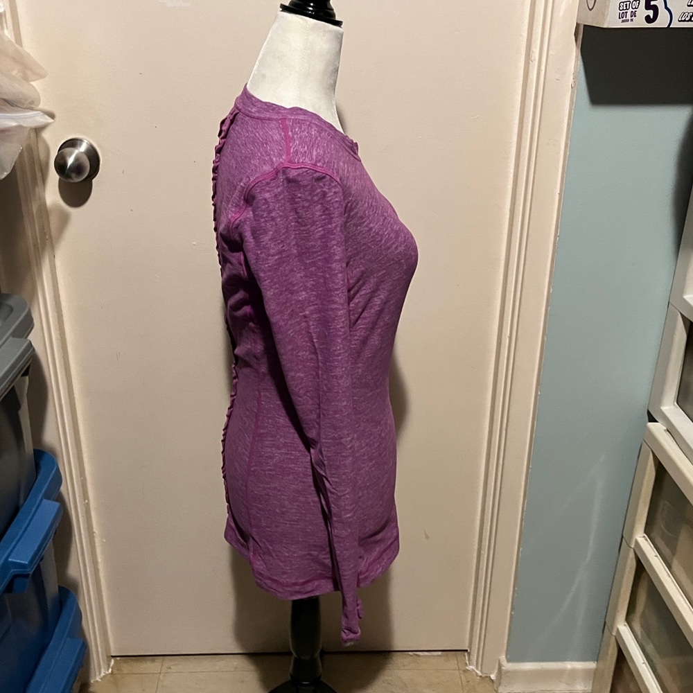 LULULEMON RUN DASH RUFFLE BACK LONG SLEEVE - Picture 3 of 13